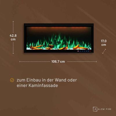Electric wall fireplace Smart Wall 42